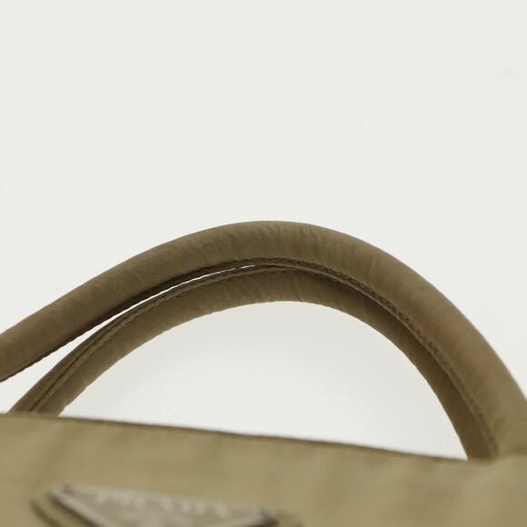 PRADA Tote Bag Nylon Beige Silver - Picture 8 of 16